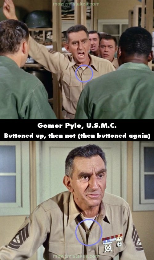 Gomer Pyle, U.S.M.C. mistake picture