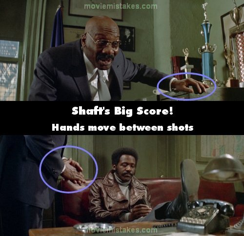 Shaft's Big Score! mistake picture