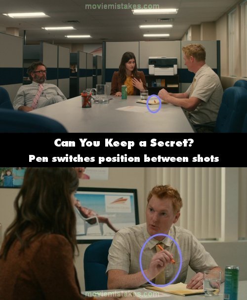 Can You Keep a Secret? mistake picture