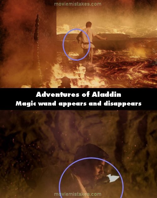 Adventures of Aladdin mistake picture