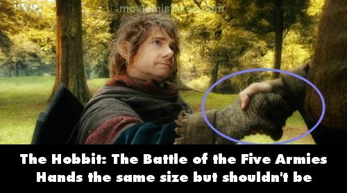 The Hobbit: The Battle of the Five Armies mistake picture