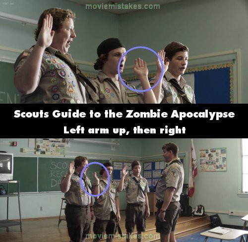 Scouts Guide to the Zombie Apocalypse mistake picture