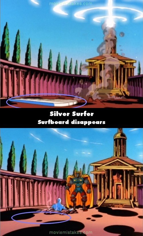 Silver Surfer mistake picture