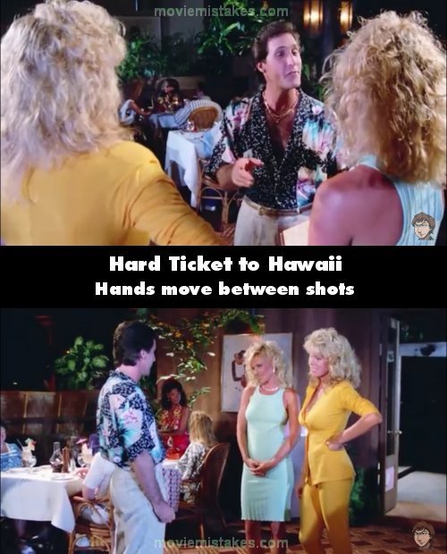 Hard Ticket to Hawaii mistake picture