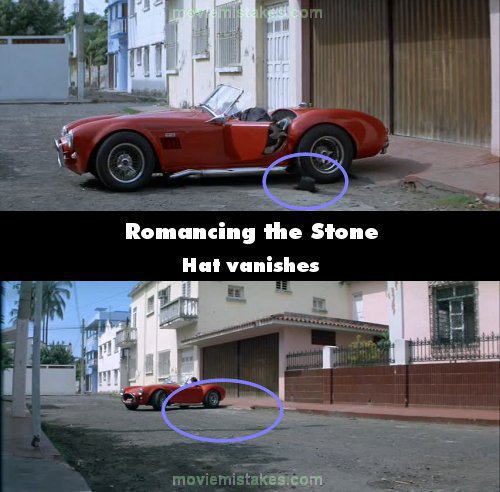 Romancing the Stone mistake picture