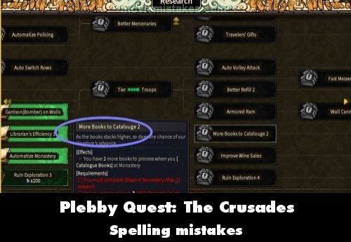 Plebby Quest: The Crusades mistake picture