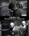 Schindler's List mistake picture