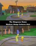 The Simpsons Game mistake picture