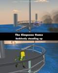 The Simpsons Game mistake picture