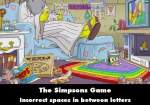 The Simpsons Game mistake picture