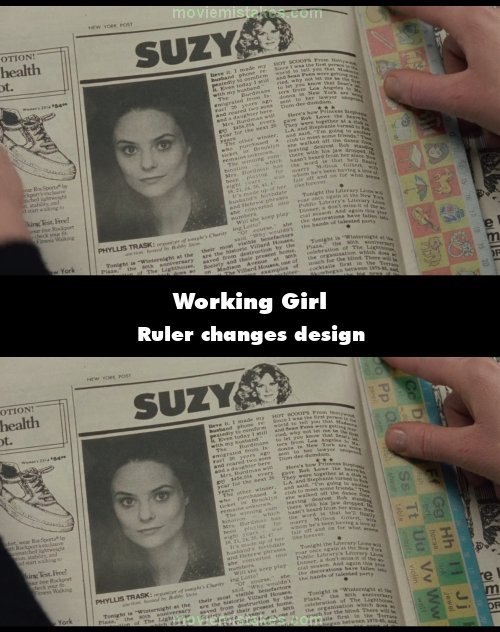 Working Girl mistake picture