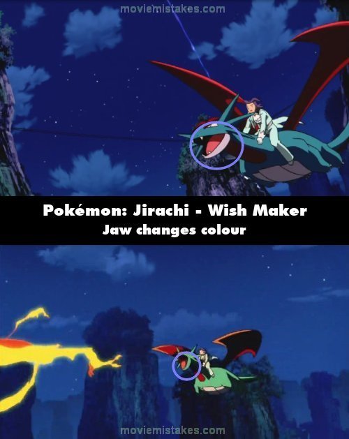 Pokémon: Jirachi - Wish Maker mistake picture