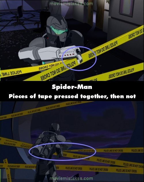 Spider-Man mistake picture