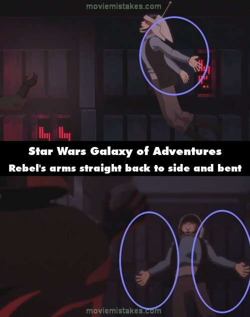 Star Wars Galaxy of Adventures mistake picture