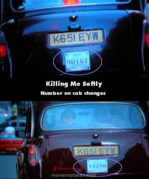 Killing Me Softly mistake picture