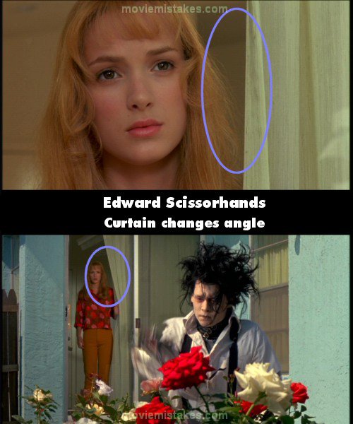 Edward Scissorhands mistake picture