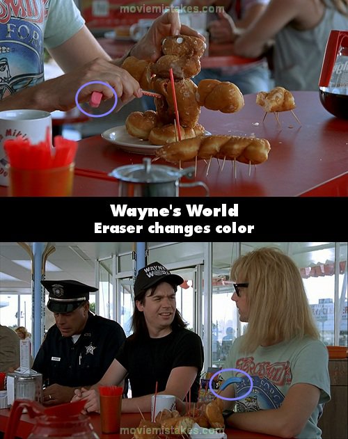 Wayne's World mistake picture