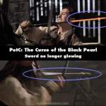 Pirates of the Caribbean: The Curse of the Black Pearl mistake picture