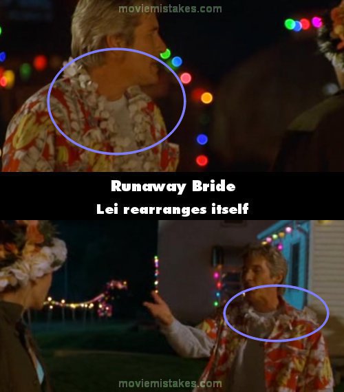 Runaway Bride mistake picture
