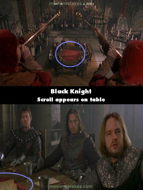 Black Knight mistake picture