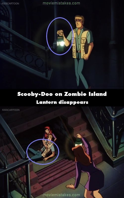 Scooby-Doo on Zombie Island mistake picture