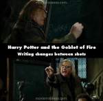 Harry Potter and the Goblet of Fire mistake picture