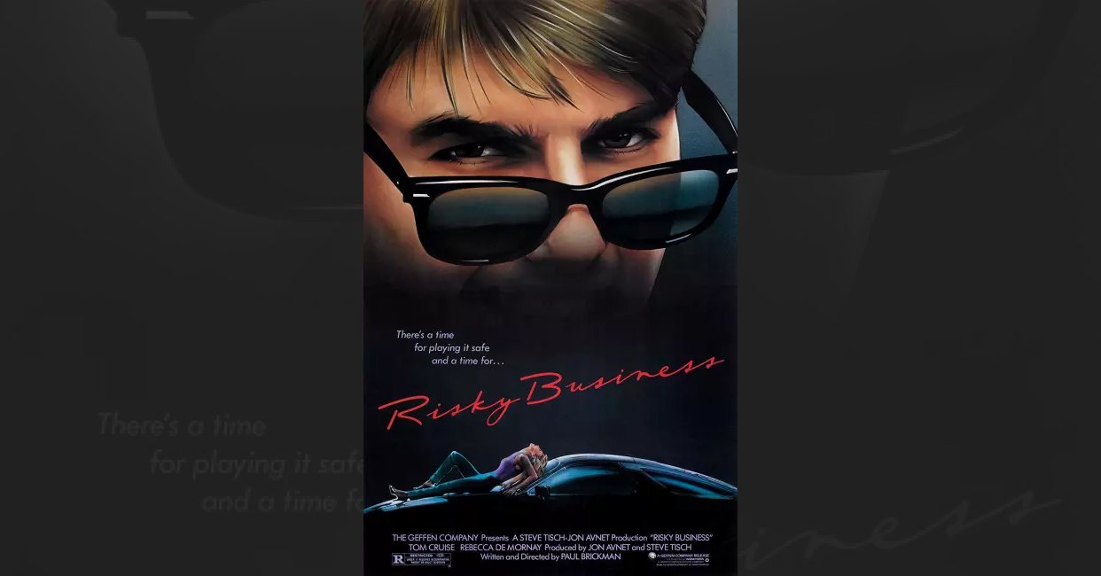 Risky Business (1983) mistakes, image size:1242x650